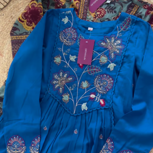 Bohemian Floral Print Maxi Dress with Tassel Detail