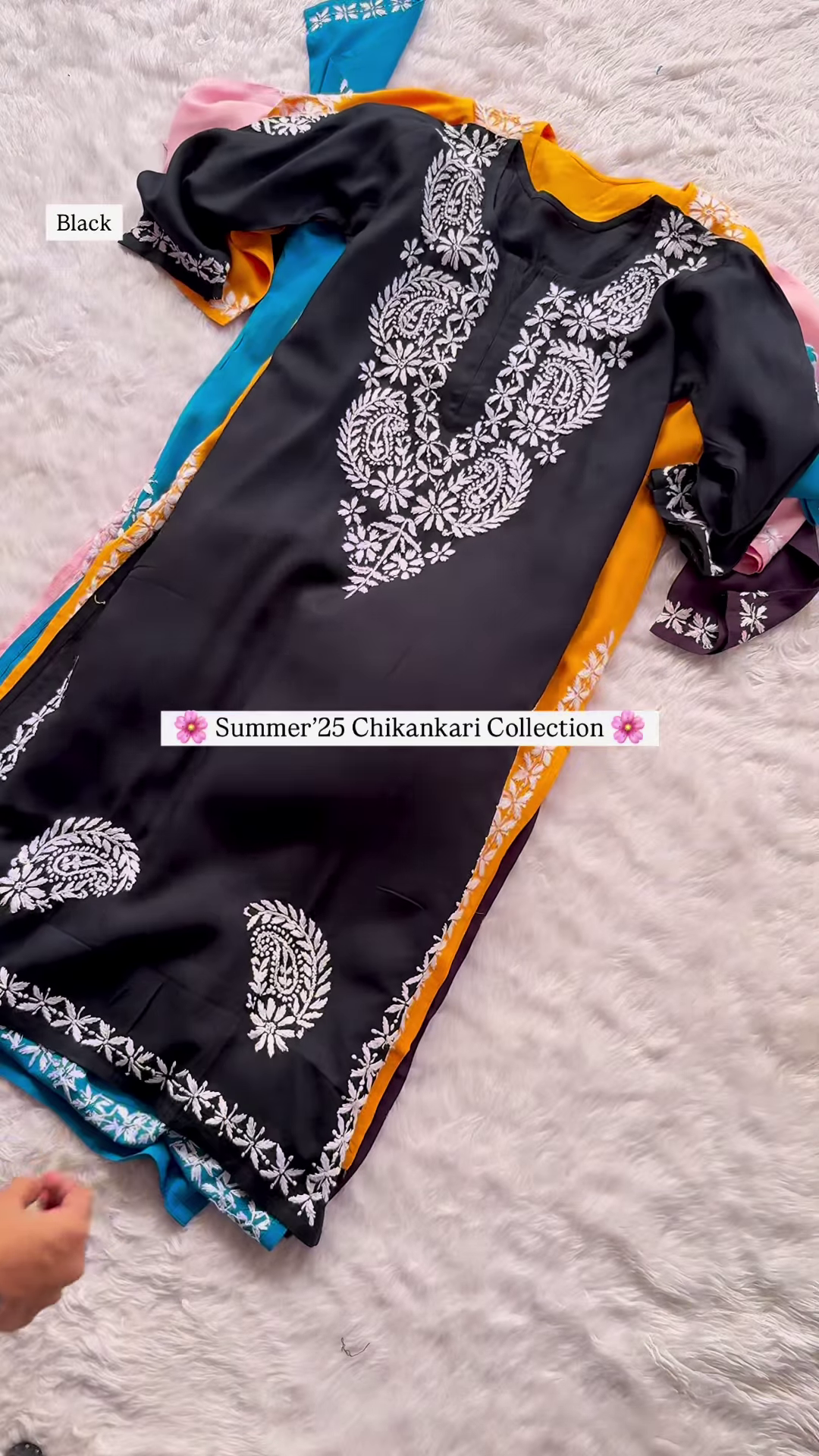 Blush Pink Chikankari Kurta – Summer '25 Collection - Image 2