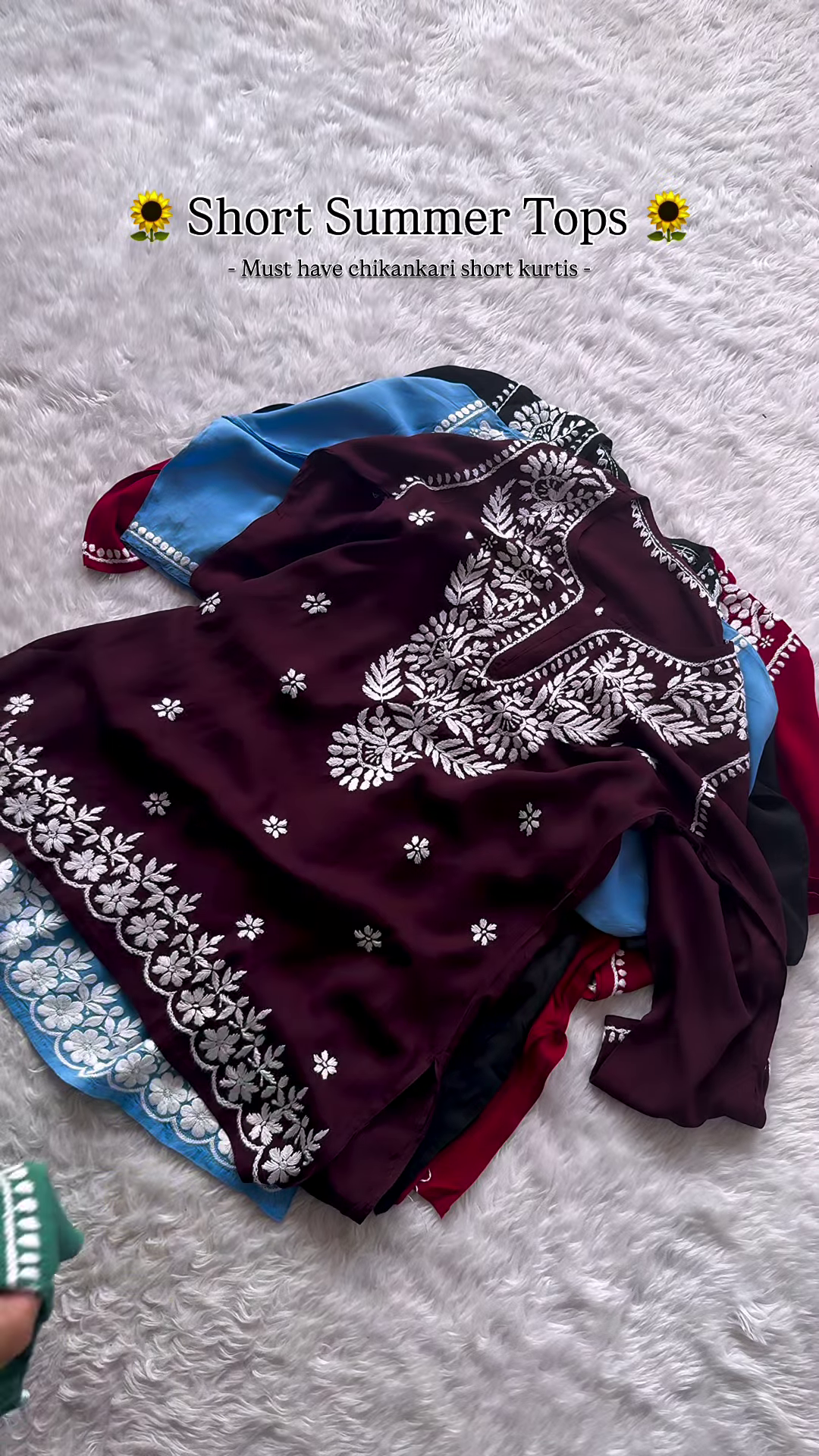 Sunshine Yellow Chikankari Short Kurti – Summer Essential - Image 2