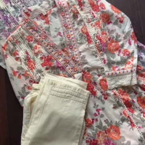 Floral Bliss Cotton Kurta Set