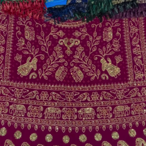 Royal Rajasthani Hand-Embroidered Suit Set