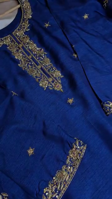 Royal Sapphire Elegance Kurta Set
