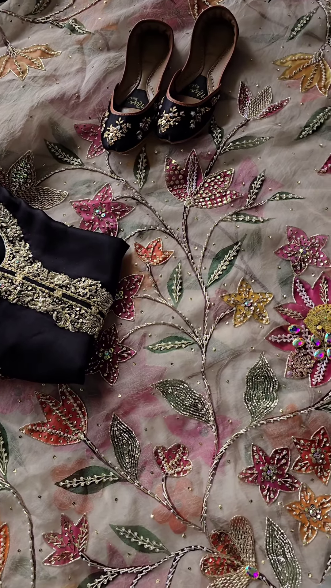 Midnight Elegance Black Kurta Set - Image 2