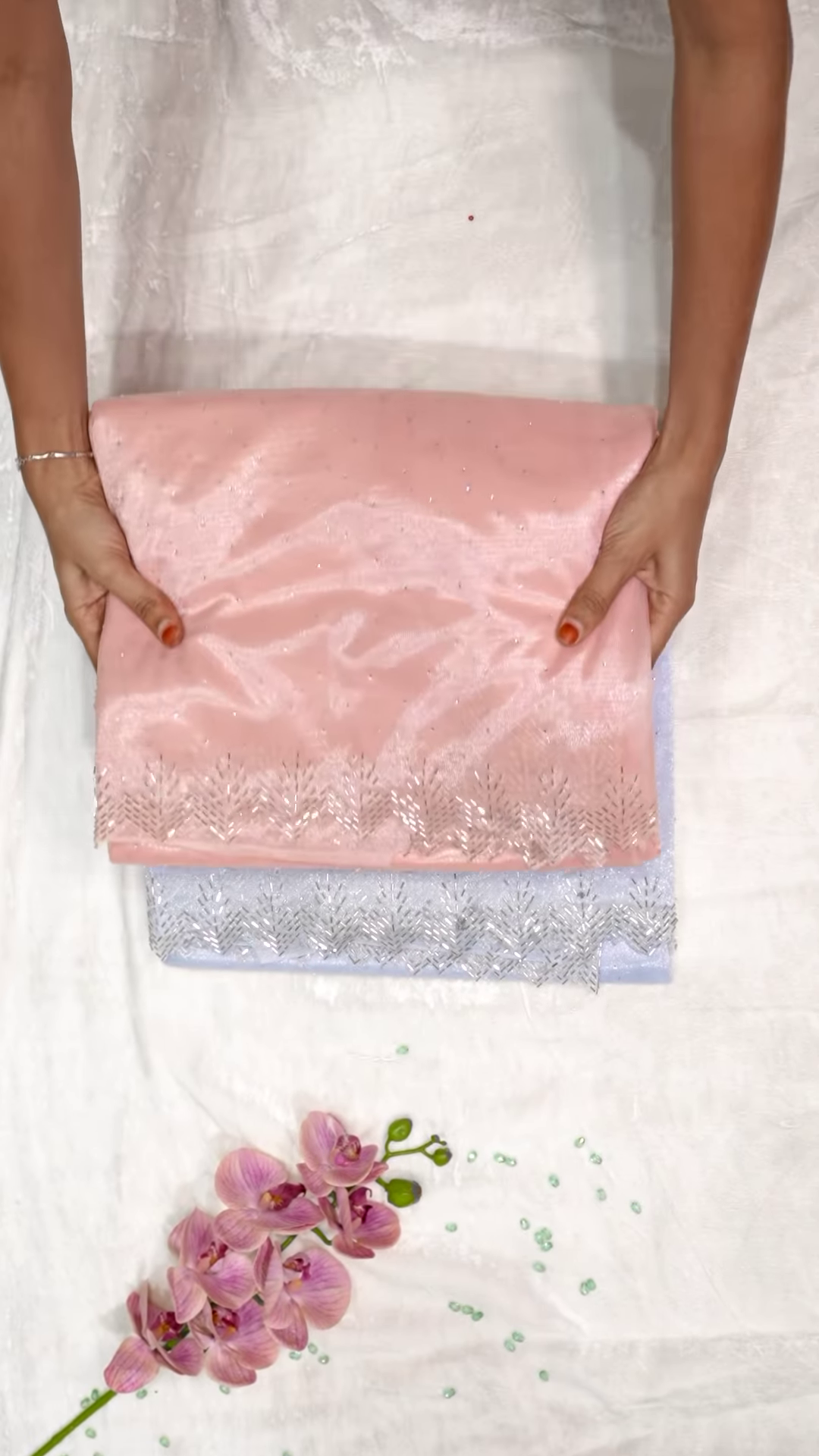 Ethereal Elegance Shimmer Net Dupatta - Image 2