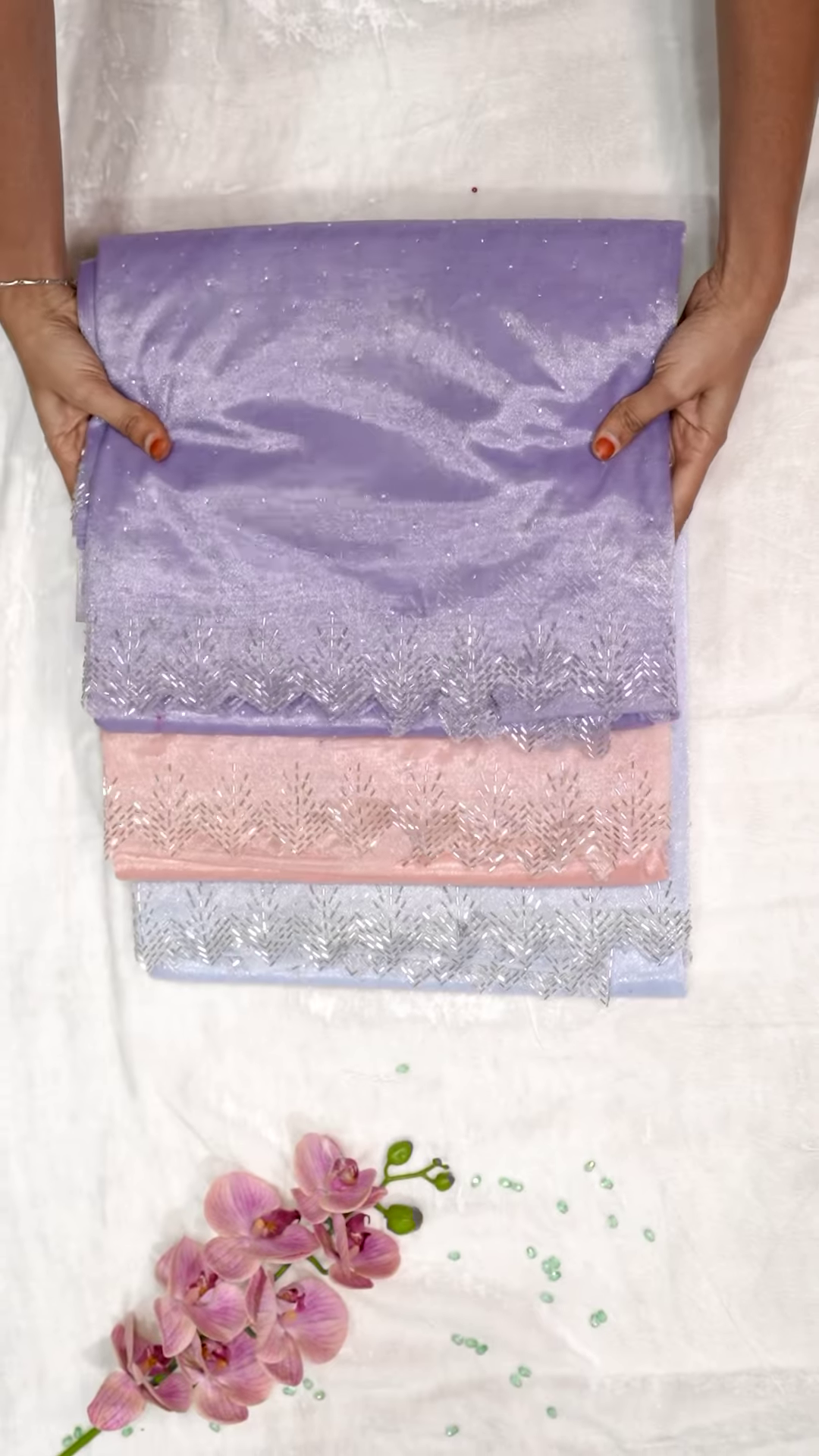 Ethereal Elegance Shimmer Net Dupatta - Image 4