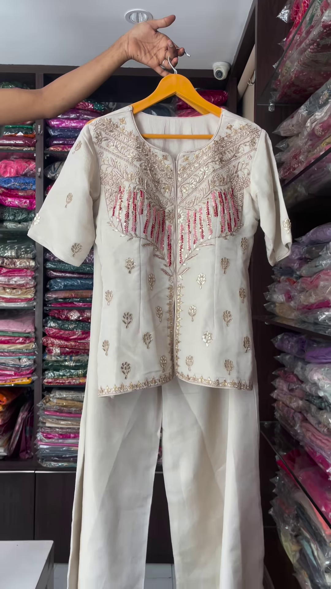 Elegant White Embroidered Co-Ord Set