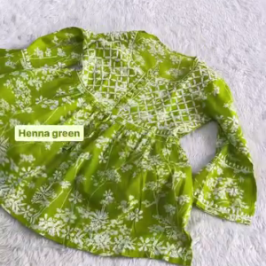 Floral Print Summer Tops – Mulmul Chikankari Peplum Gowns