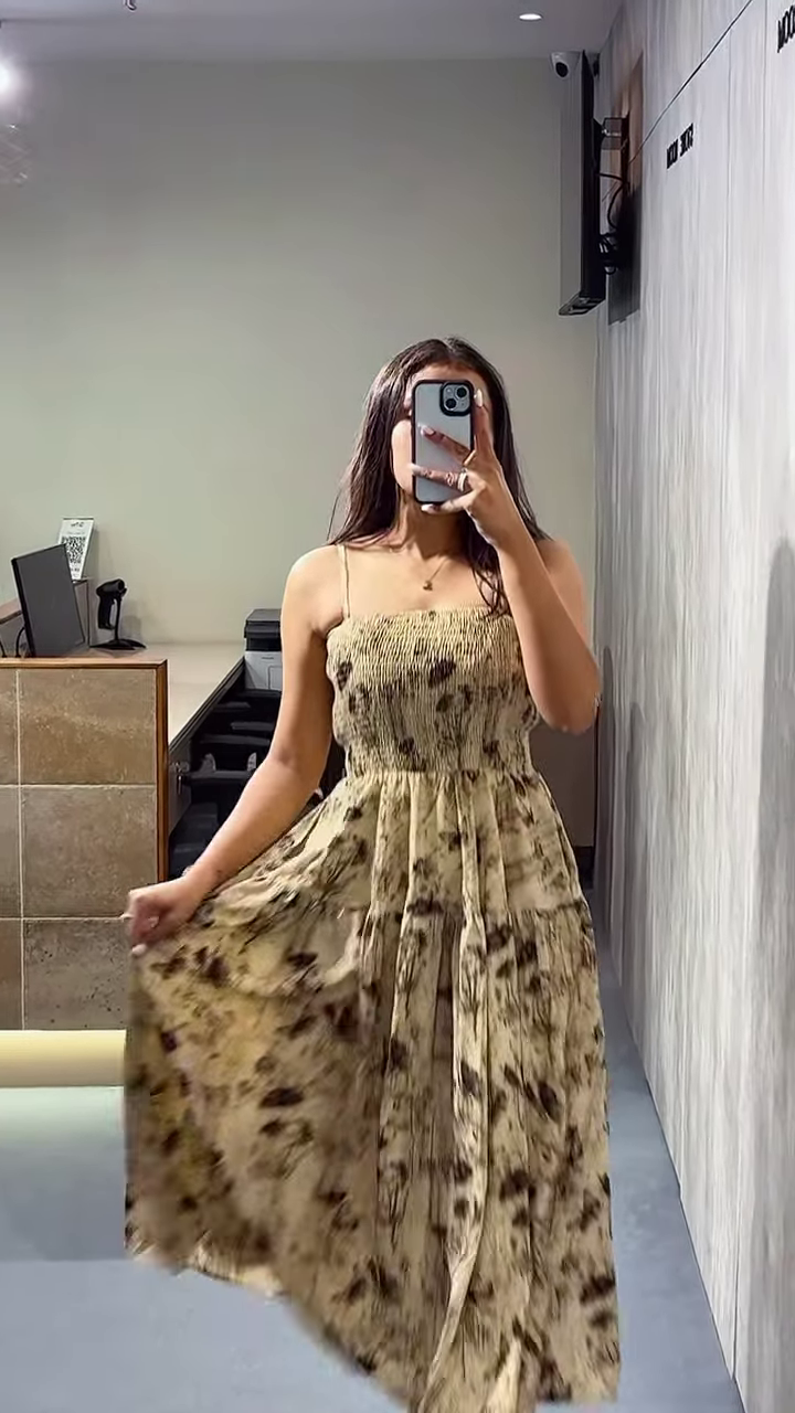 Floral Smocked Maxi Dress