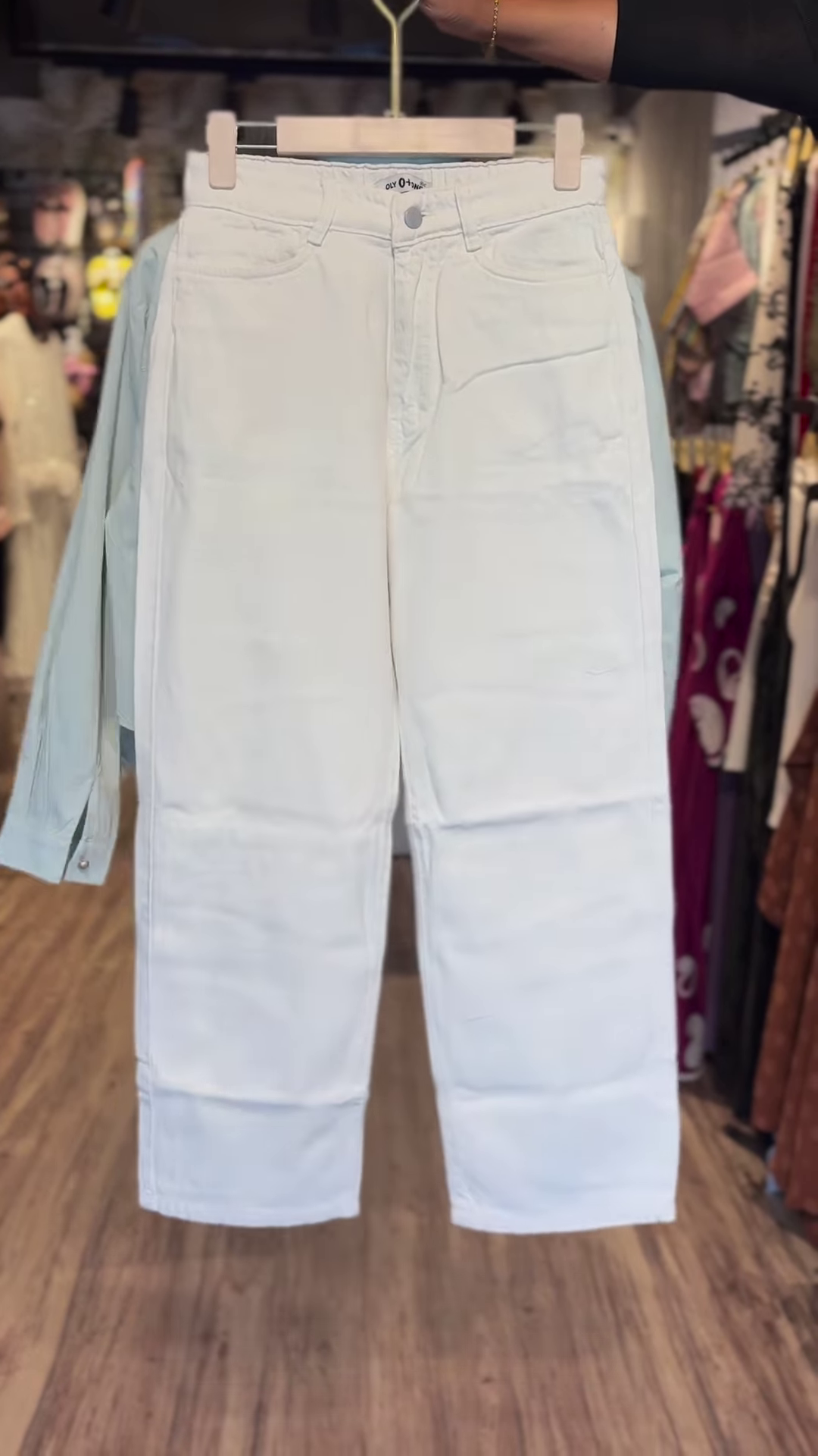 Seafoam Utility Shirt Co-ord with Graphic White Tee & Wide-Leg Trousers - Image 2