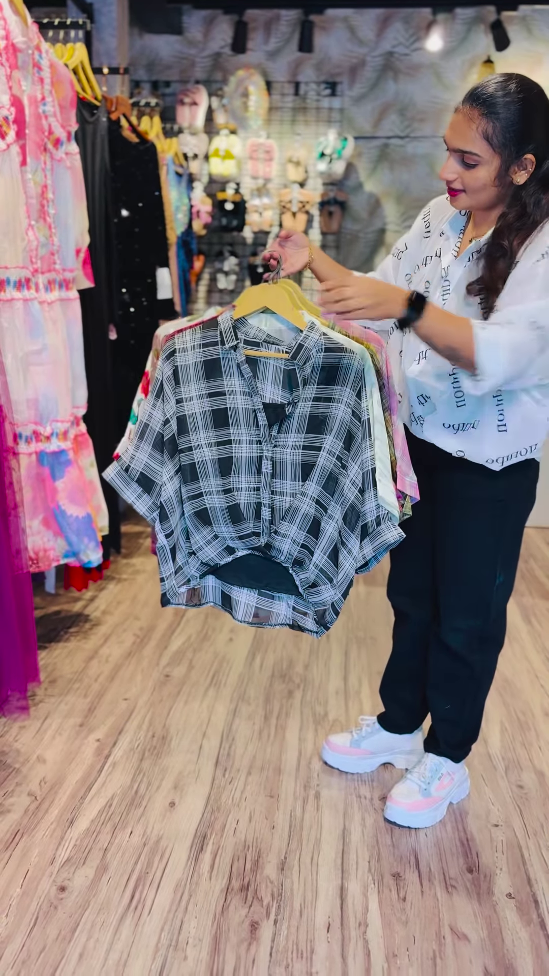 Blush Bloom Floral Co-ord Set with Draped Top & Layered Skirt - Image 5