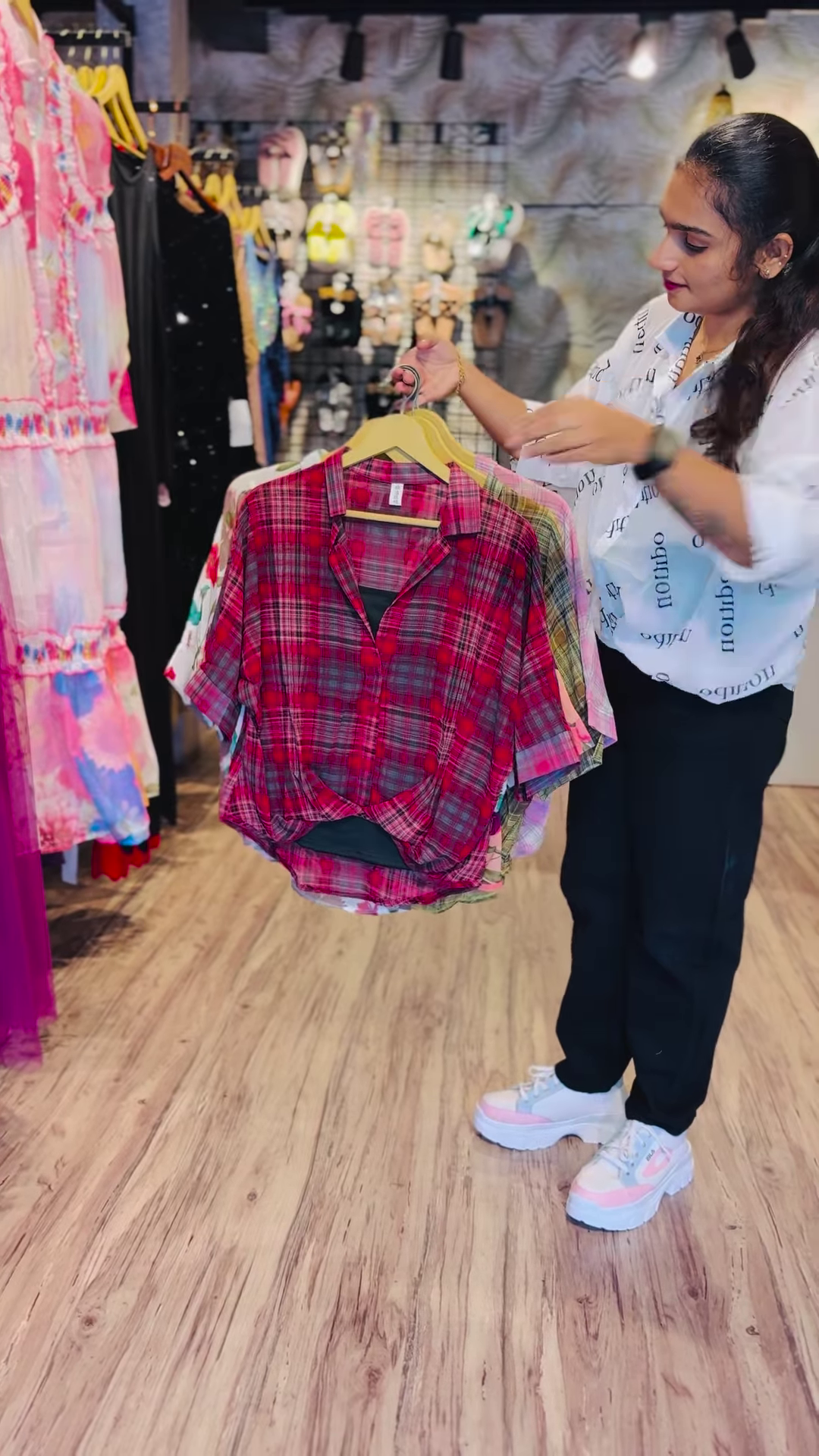 Blush Bloom Floral Co-ord Set with Draped Top & Layered Skirt - Image 3