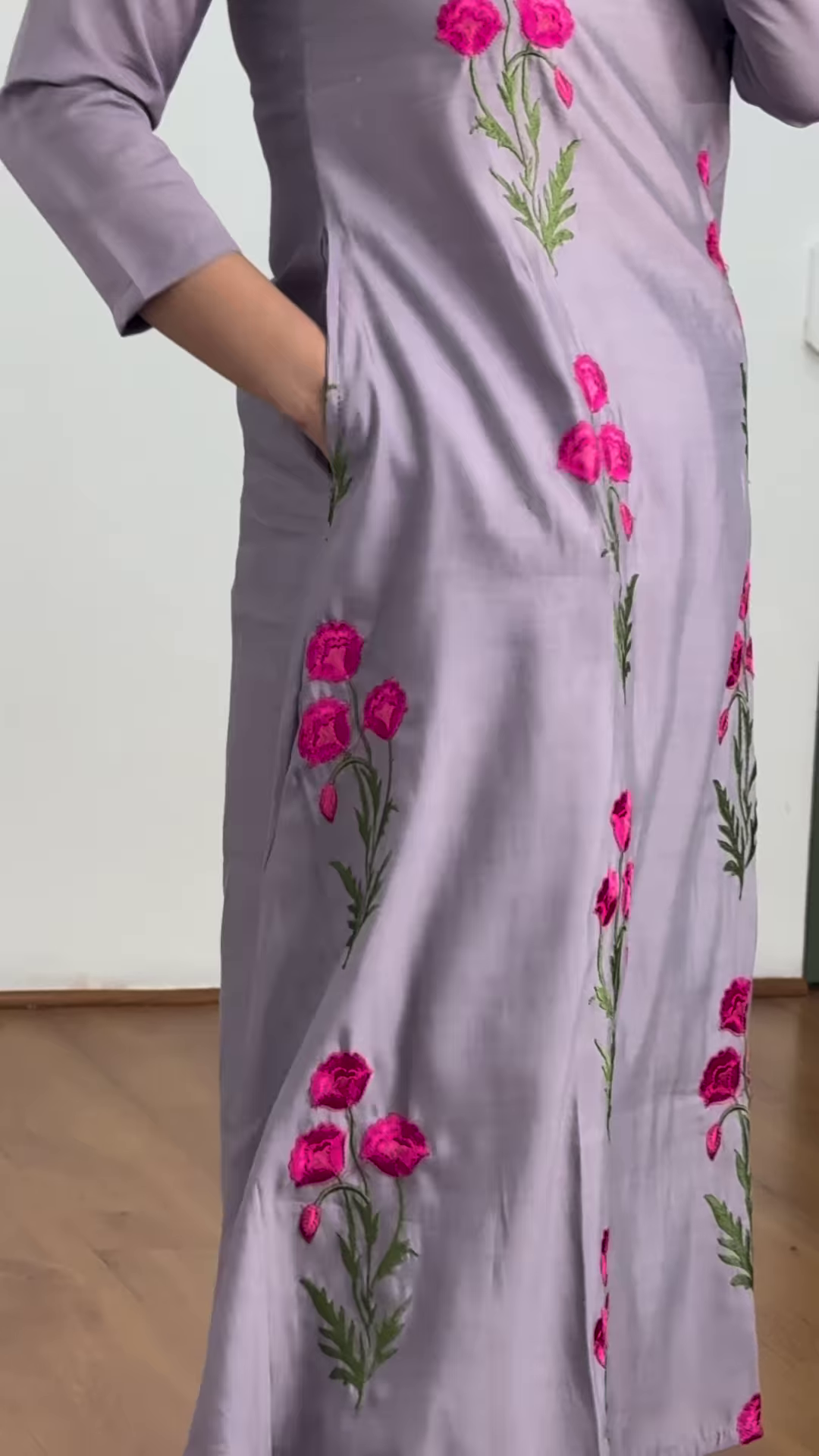 Olive Bloom Embroidered Co-Ord Set – Ethnic Charm with a Modern Twist - Image 4