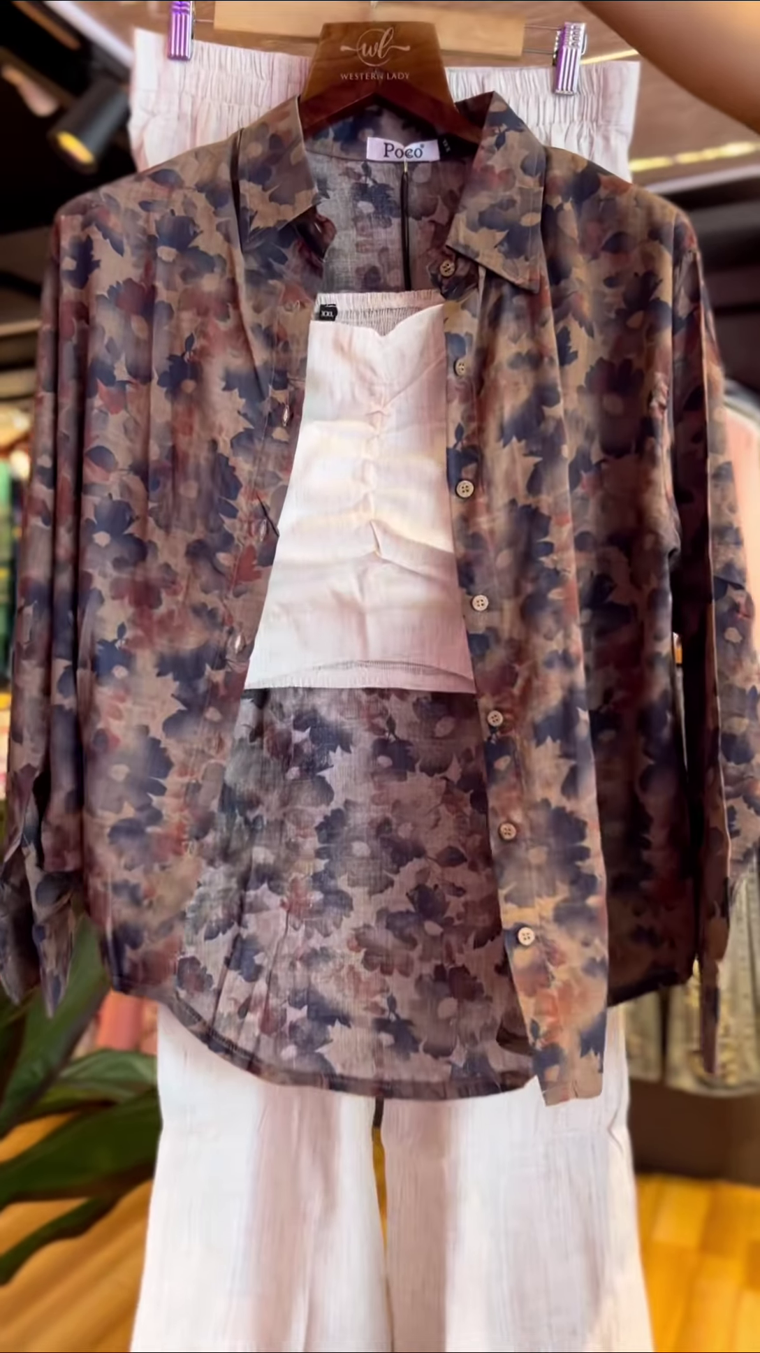 Urban Boho – Abstract Print Linen Co-ord Set