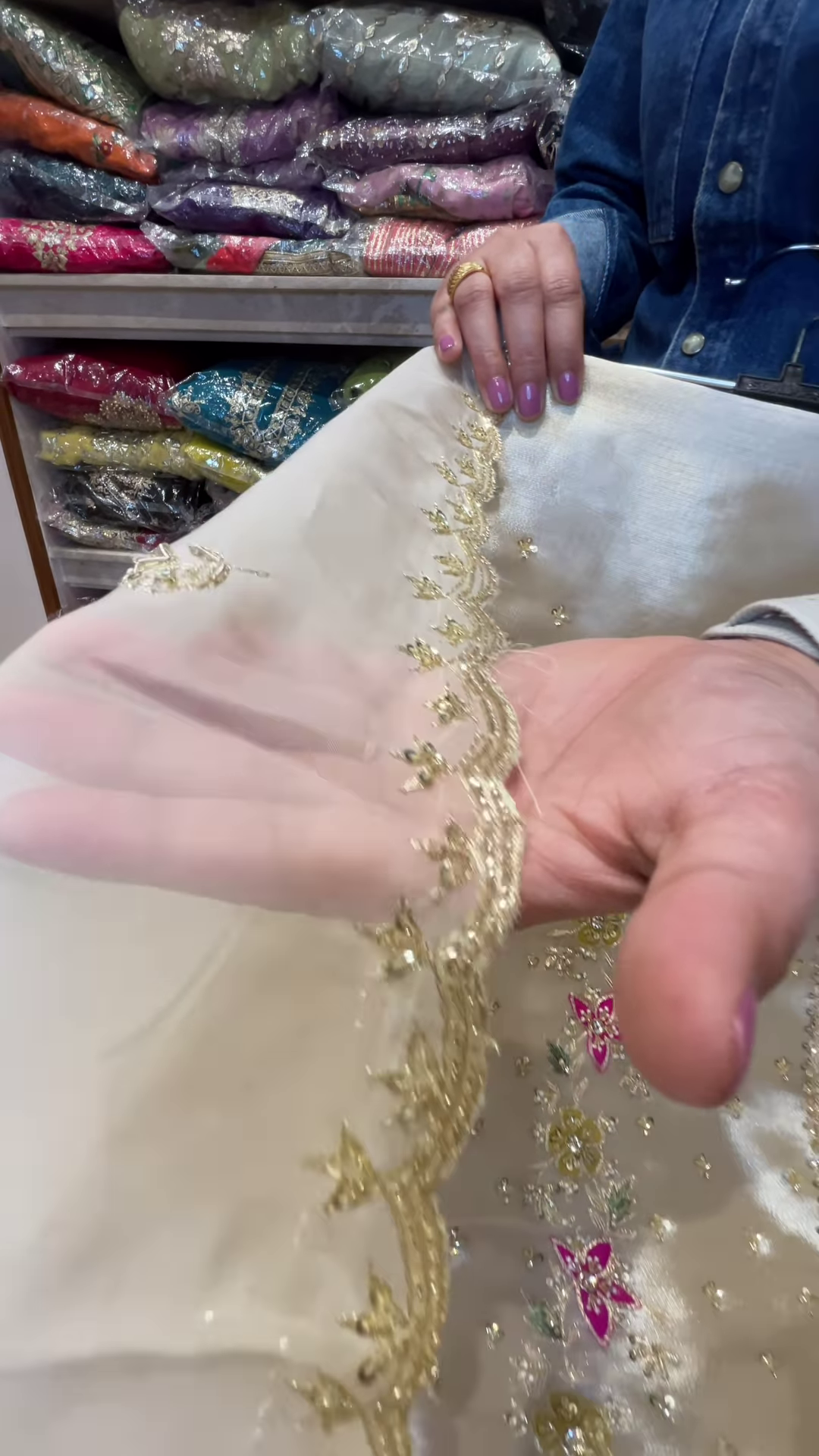 Ivory Silk Embroidered Lehenga Set - Image 3