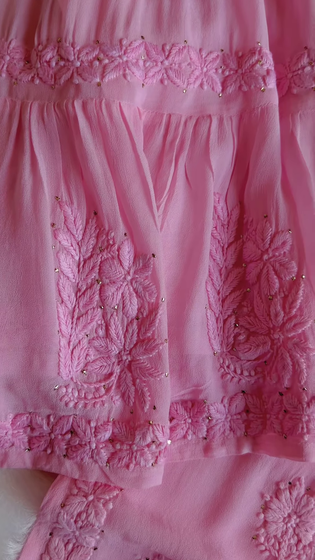 Roseblush Embroidered Chiffon Long Dress - Image 3