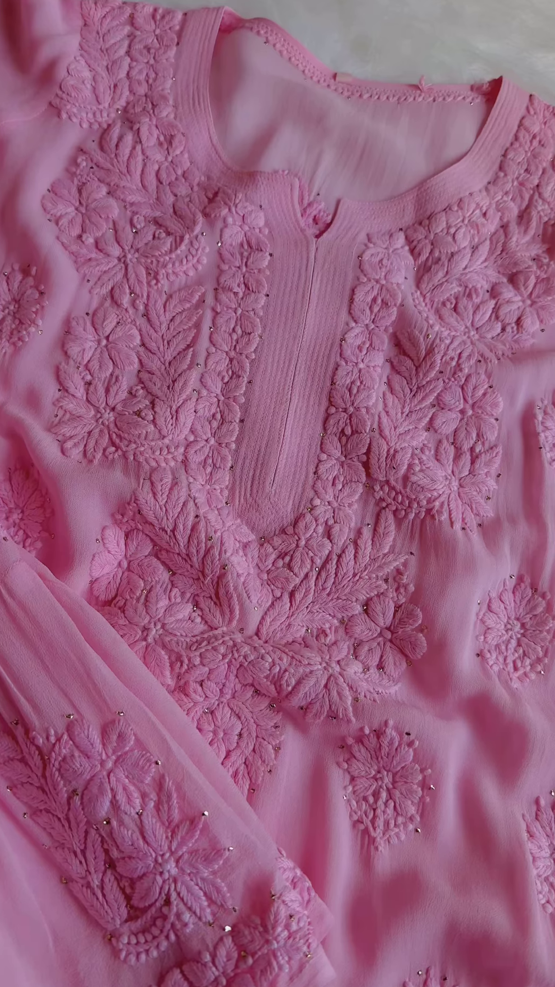 Roseblush Embroidered Chiffon Long Dress - Image 2