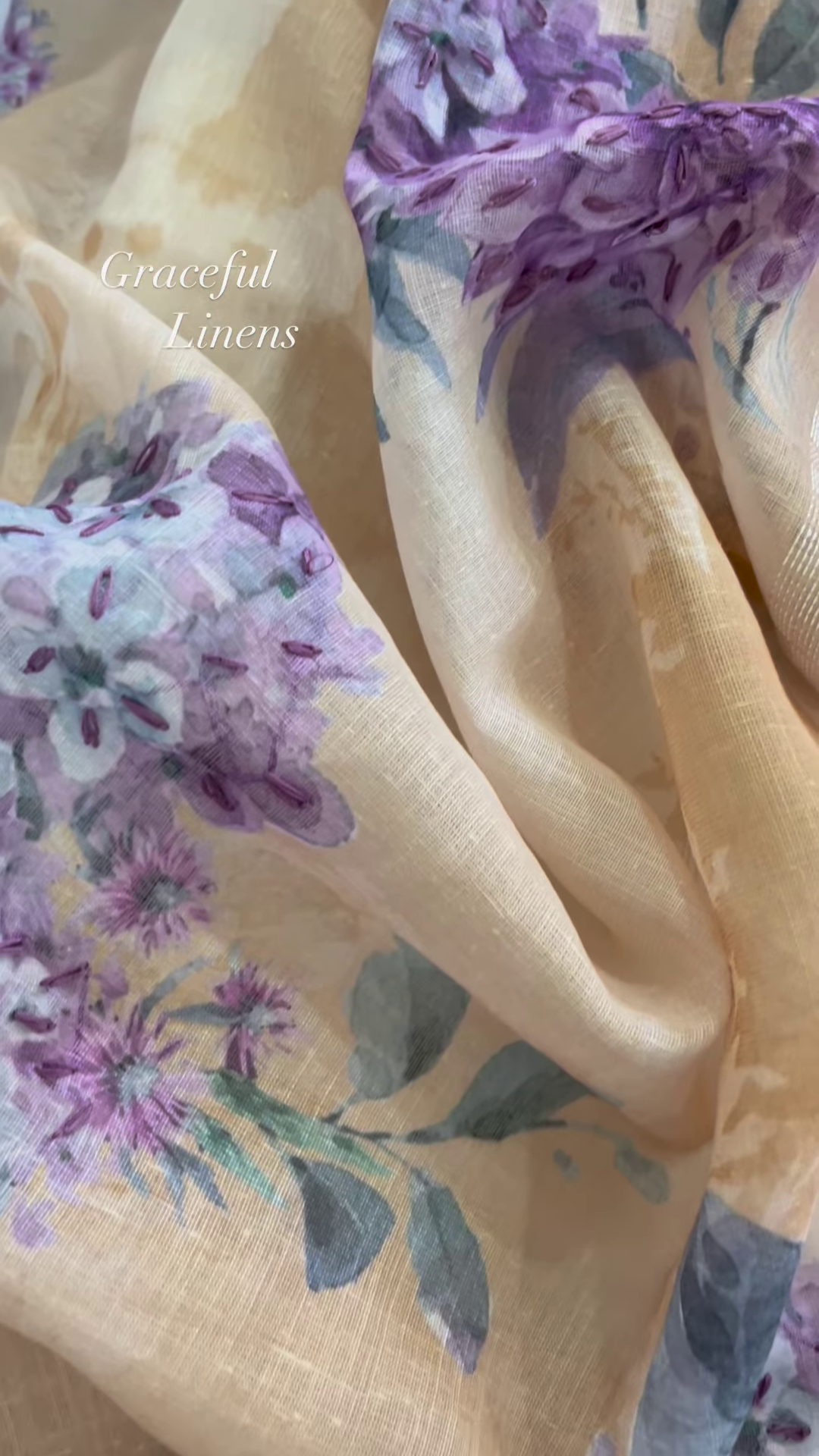 Pastel Floral Embroidered Linen Blend Unstitched Suit Set Duo - Image 3