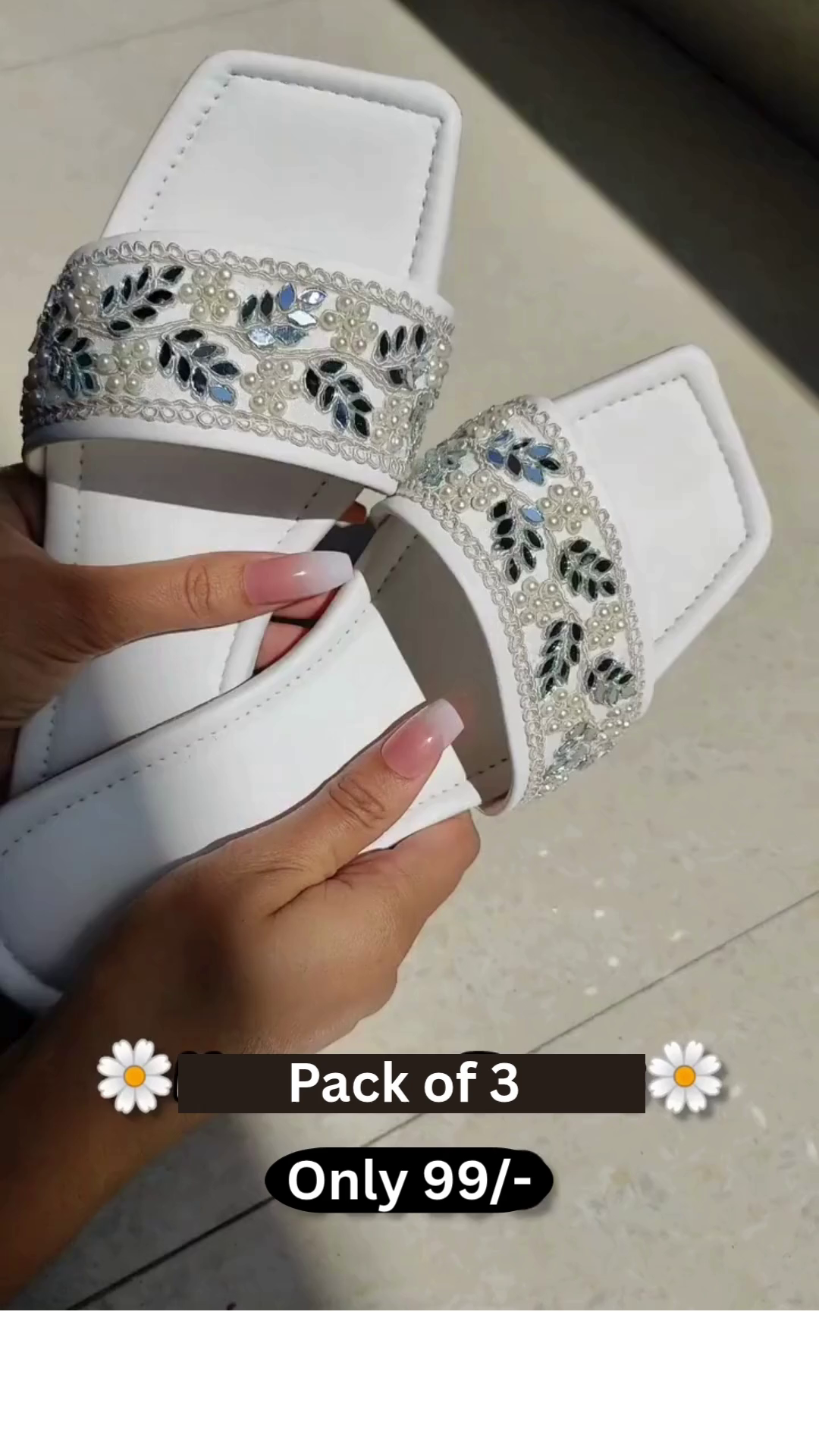 Embellished Bridal or Festive Slides