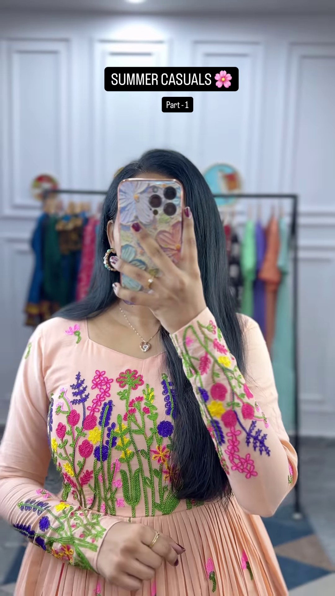 Women’s Light Green Tiered Ruffle Dress – Summer Casualwear with Mirror Portrait Styling - Image 5