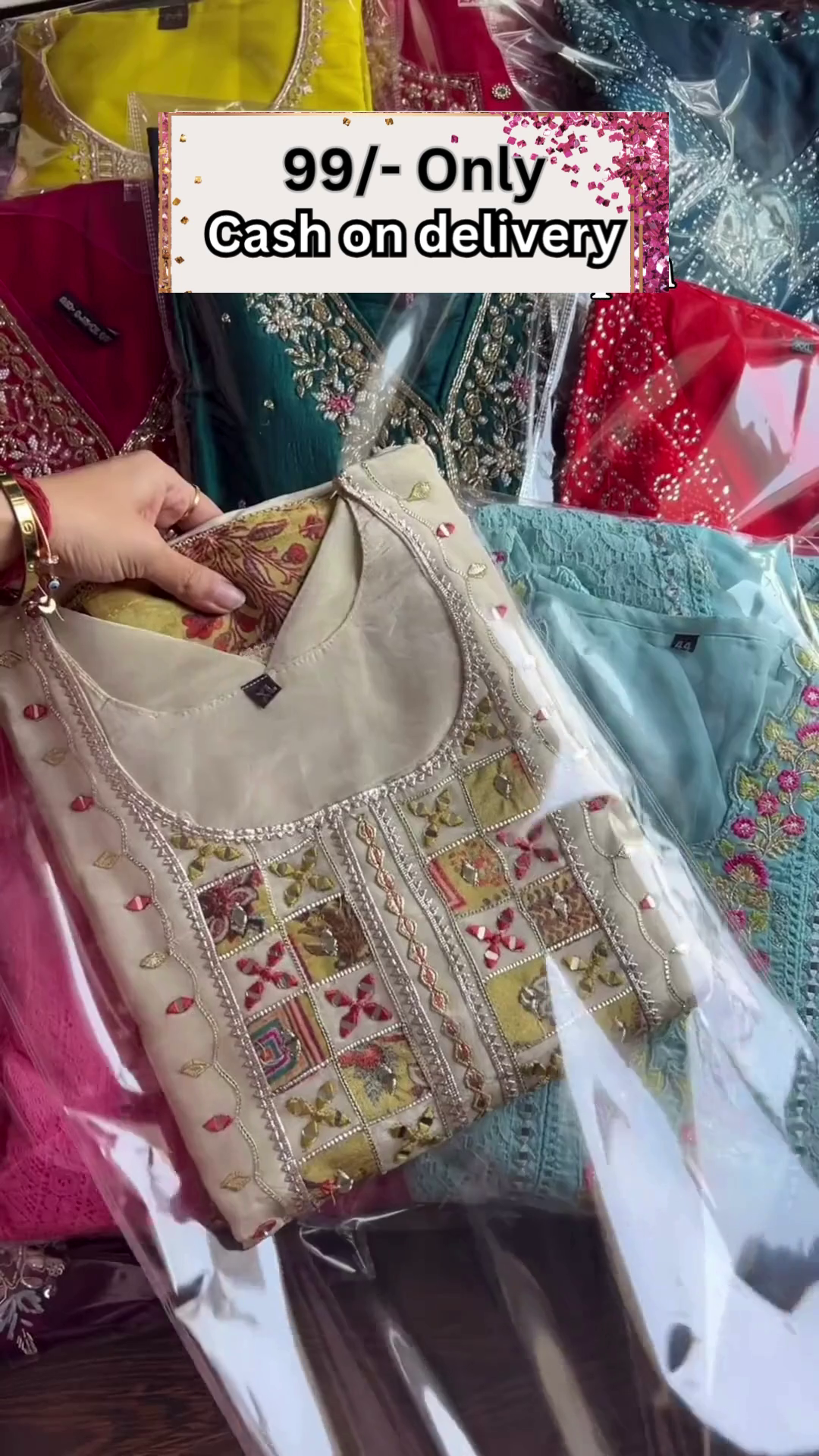 Packaged Women’s Embroidered Kurtis Assortment