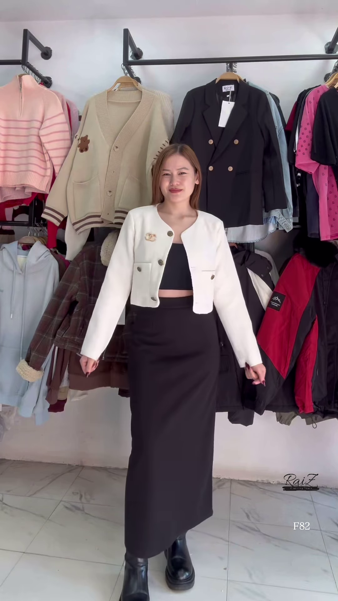 Elegant Cream Cropped Jacket – Redefine Your Classic Look with Chic Sophistication 🤍✨ - Image 5