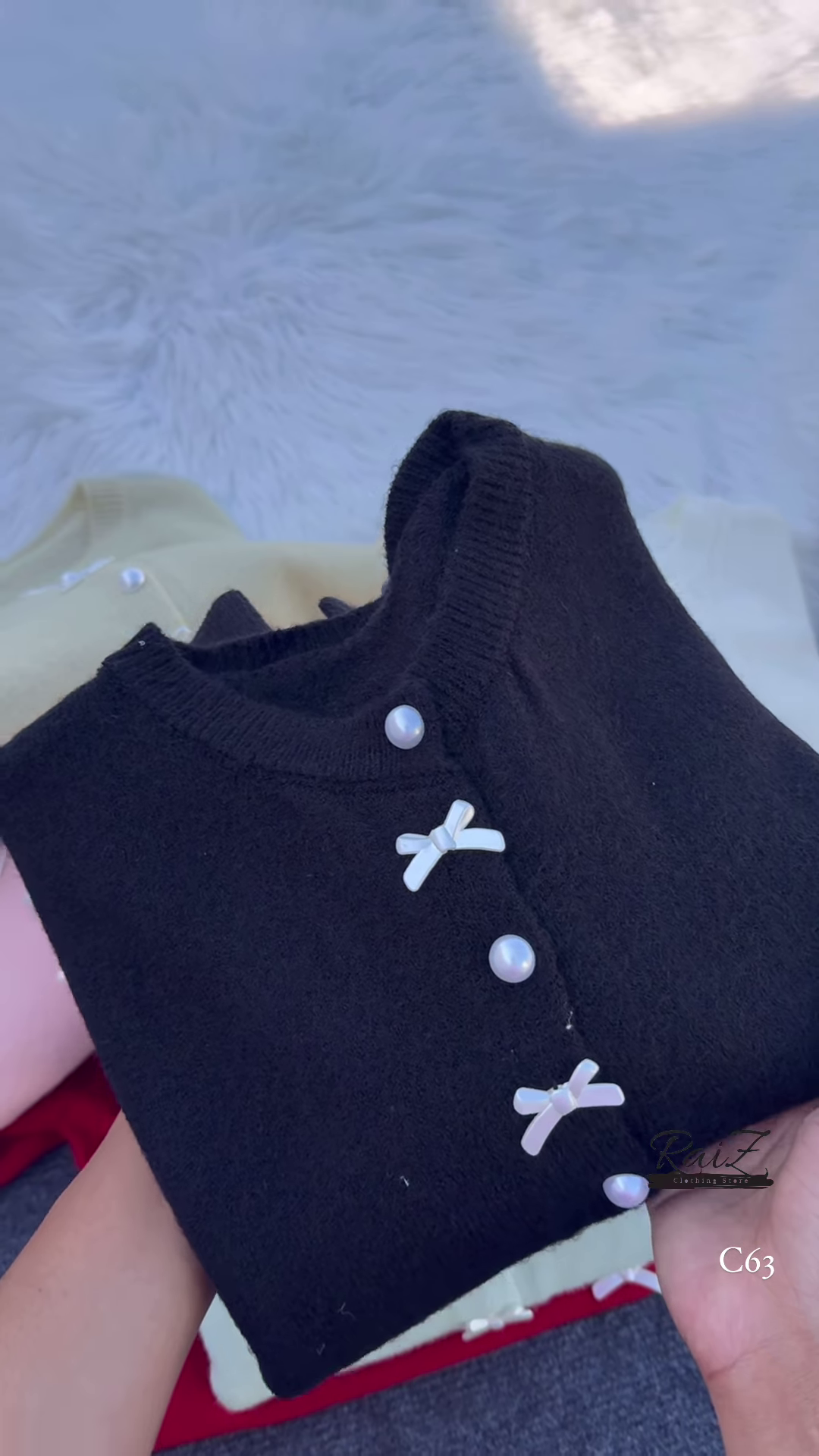 Pearl Bow Cardigan – Soft, Elegant, and Sweetly Feminine ✨🎀 - Image 2