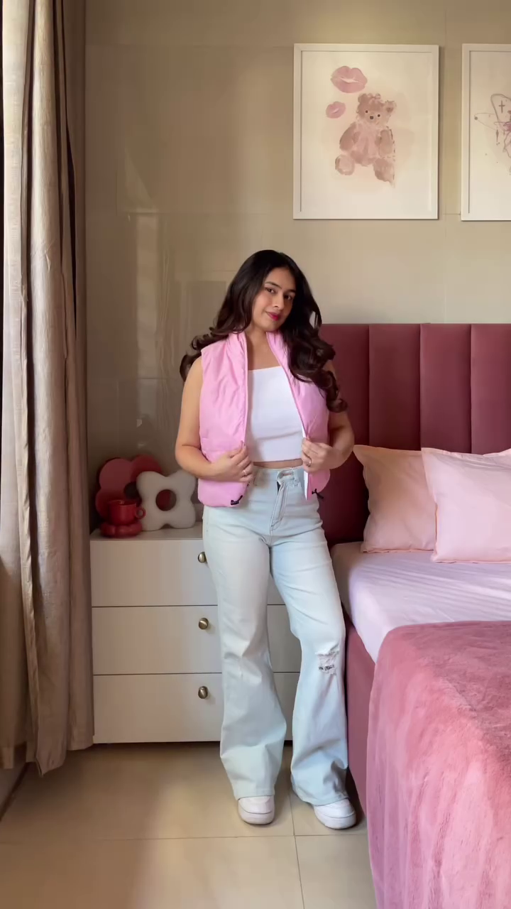 Reversible Jacket 🧥 Pink & Grey – Dual-Sided Winterwear for Style Flexibility - Image 5