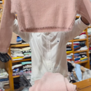 Ribbed Knit Co-ord Sets 🧶🌸 With Sweater & Pants – Pink & Black Variants