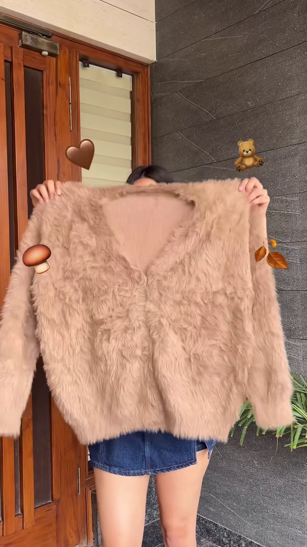 Whimsical Knitwear Collection 🍓🧶✨ – Strawberry, Furry Beige & Abstract Cream Variants - Image 5