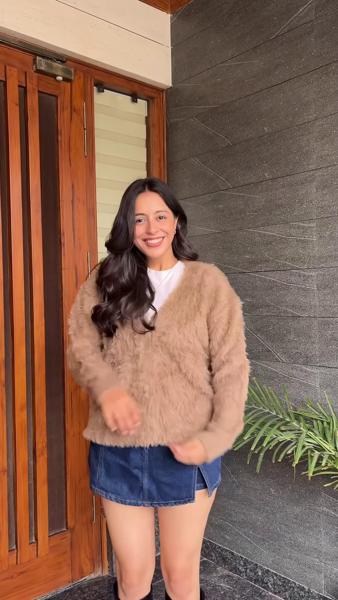 Whimsical Knitwear Collection 🍓🧶✨ – Strawberry, Furry Beige & Abstract Cream Variants - Image 4