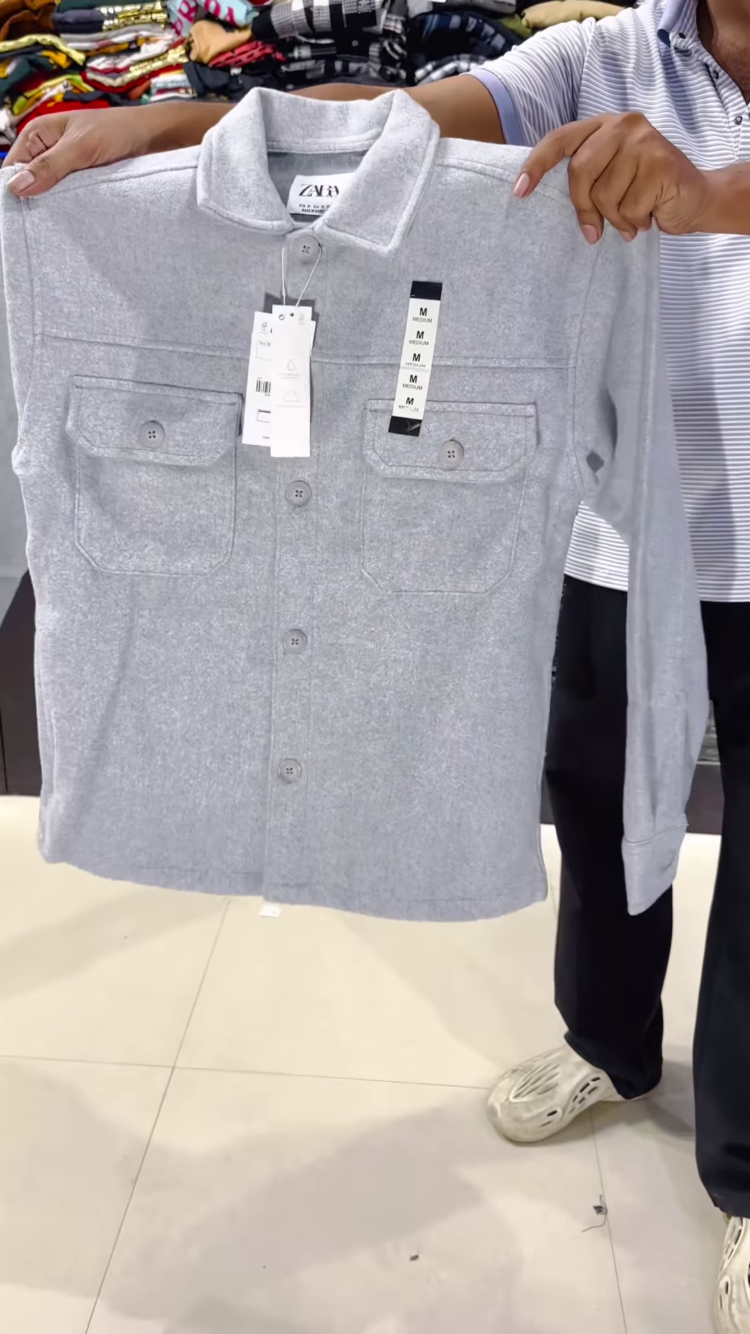 Utility Pocket Shirts & Jackets ππ§₯ β Relaxed Fit in Grey, Tan & Navy Variant - Image 3