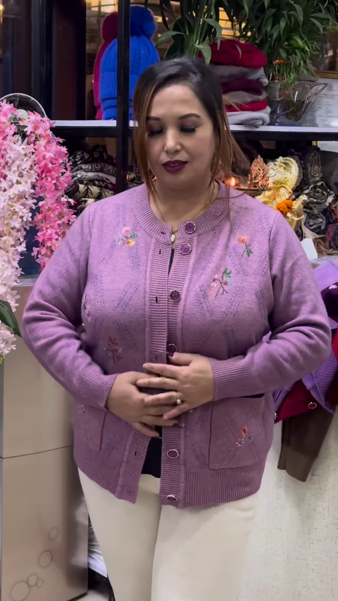 Embroidered Knit Cardigans 🧥🌸 – Available in 10 Vibrant Colors with Floral & Textured Detailing - Image 4