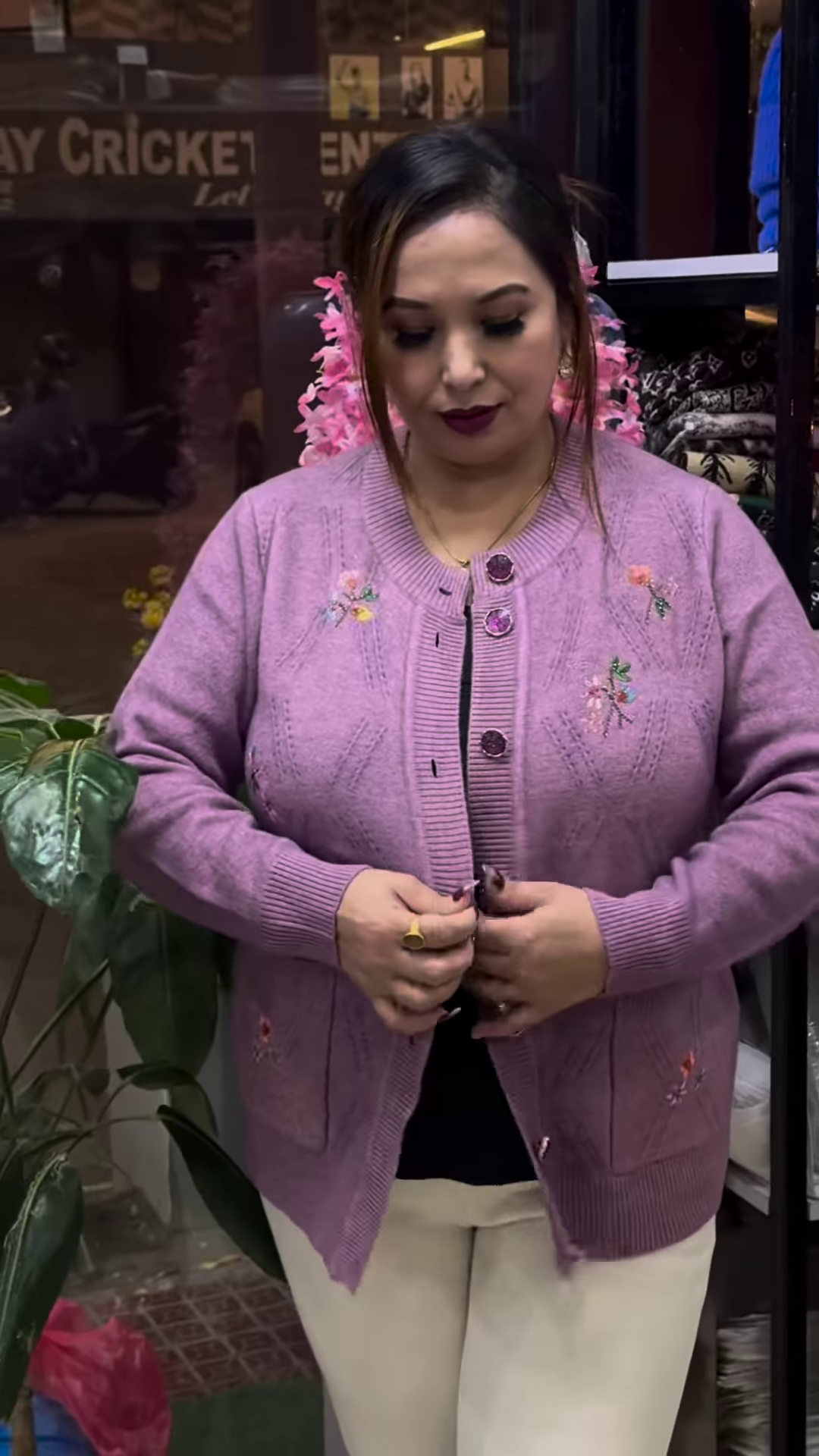 Embroidered Knit Cardigans 🧥🌸 – Available in 10 Vibrant Colors with Floral & Textured Detailing - Image 7