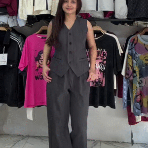 Charcoal Power Suit Set