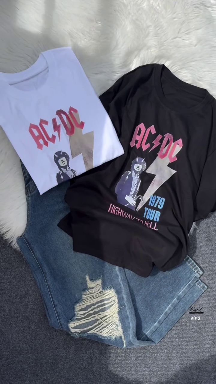 Unisex Graphic “AC/DC Highway to Hell Tour 1979” T-Shirt