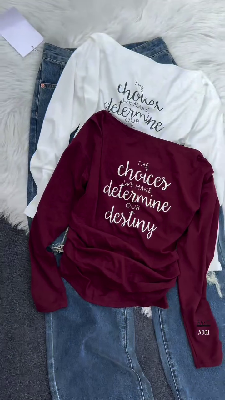 Inspirational Slogan Long-Sleeve Tee - Image 7