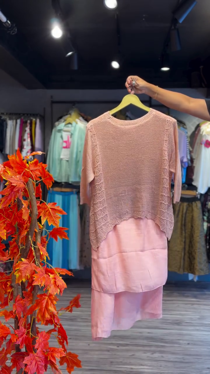 Layered Lace Knit & Sheer Ivory Underskirt - Image 2