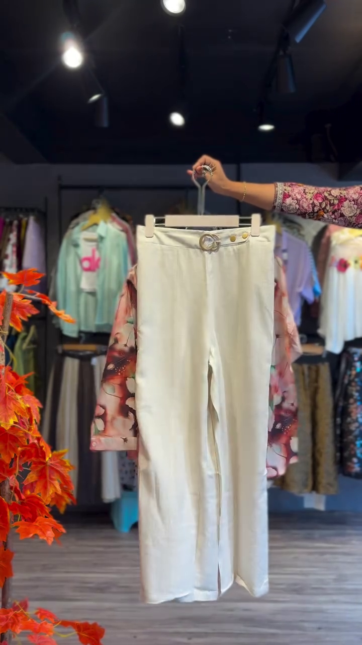 Sheer Floral Shirt in Bloom & White Shorts - Image 2