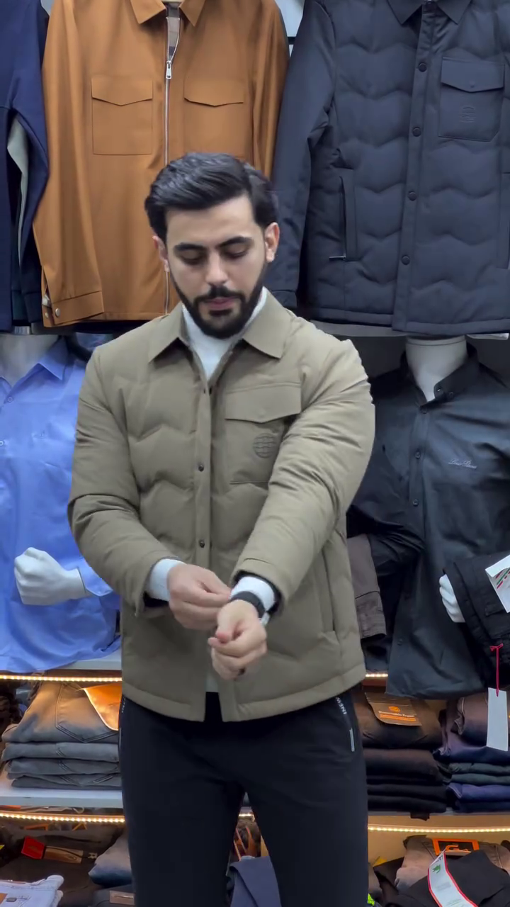 LIGHT BROWN QUILTED WINTER JACKET - Image 2