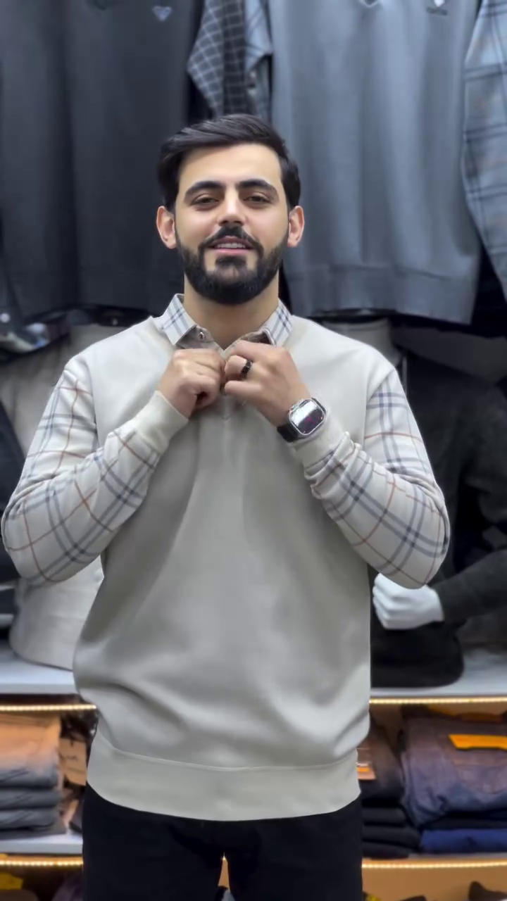 LIGHT BEIGE LAMBORGHINI ZIP-UP JACKET