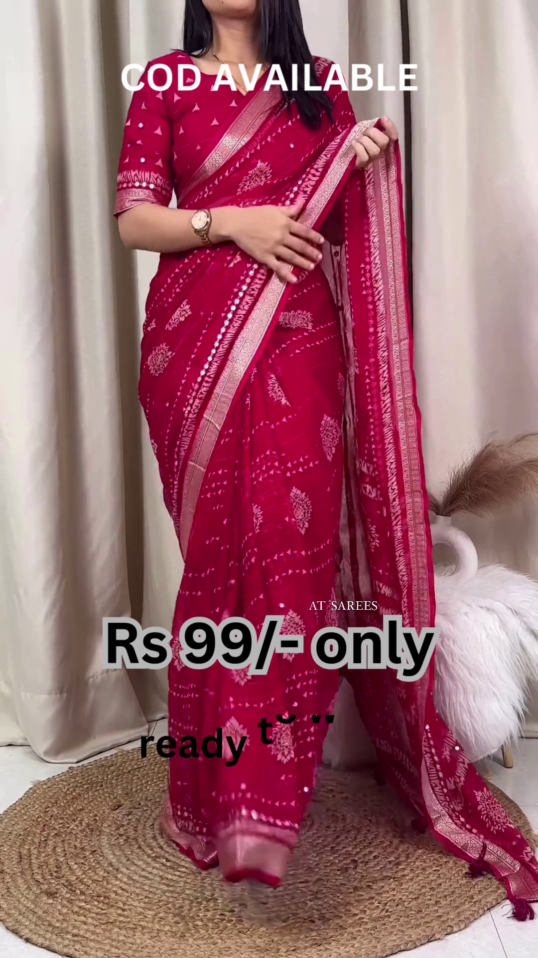 Midnight Blue Georgette Saree with Silver Zari Artistry