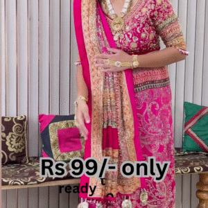 Majestic Fuchsia Silk Saree with Traditional Zari Borders