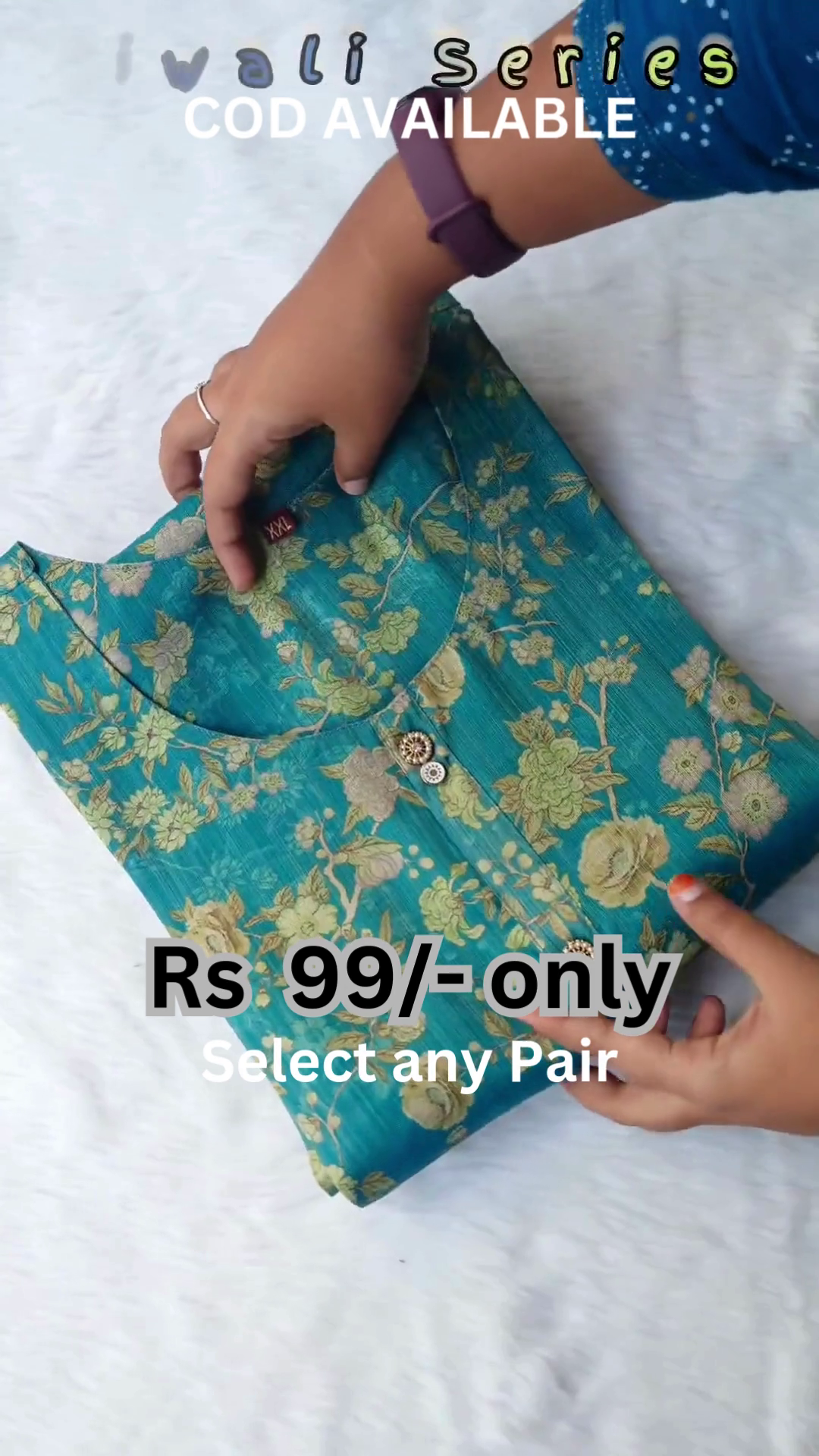 Burgundy Floral Silk Kurti | Diwali Series