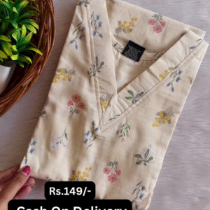 Sun-Kissed Florals: Kurta Pant Combo Set
