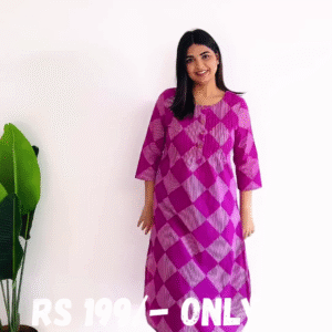 Elegant Floral Printed Kurta Set – Timeless Simplicity