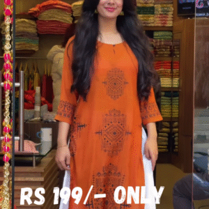 Boho-Chic Printed Kurti – Effortless Ethnic Charm
