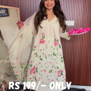 Floral Bliss Anarkali Dress – Grace in Every Step