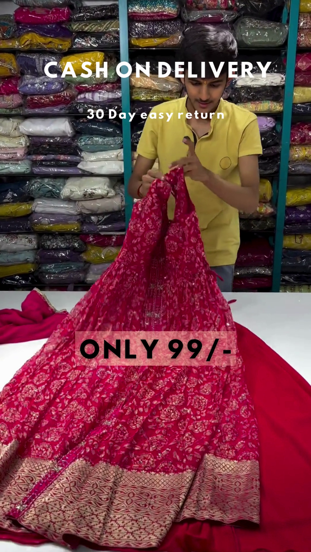 Fuchsia Royalty: Embroidered Floral Anarkali & Lehenga Set - Image 8